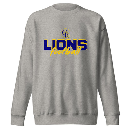 Performance | Crewneck | Chestnut Ridge Lions Football | Vanguard Logo