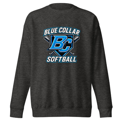 Performance | Crewneck | Blue Collar Softball 2034 | Shield Logo
