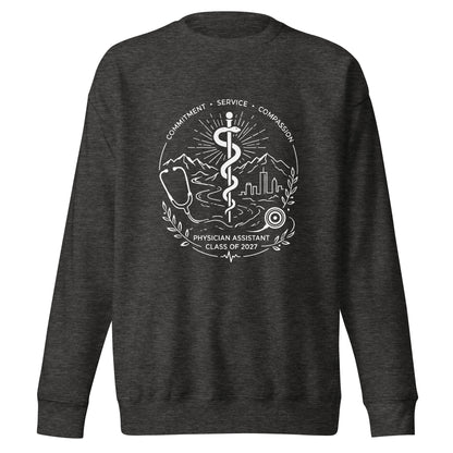 Performance | Crewneck | Trine PA program | Crest Logo