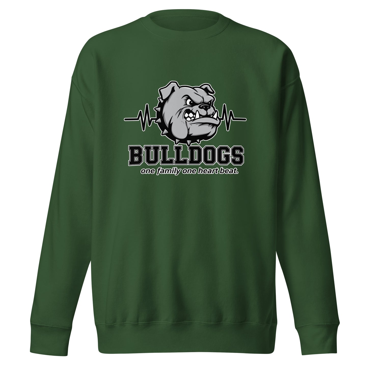 Performance | Crewneck | Celina Recreational Football Black | Bulldogs Crest Logo