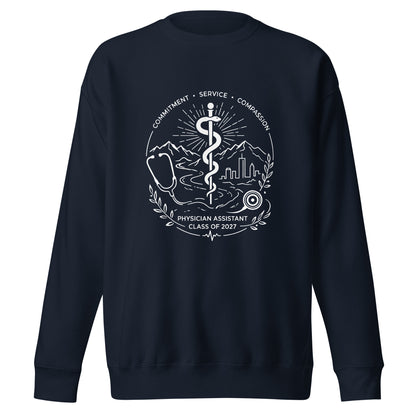Performance | Crewneck | Trine PA program | Crest Logo