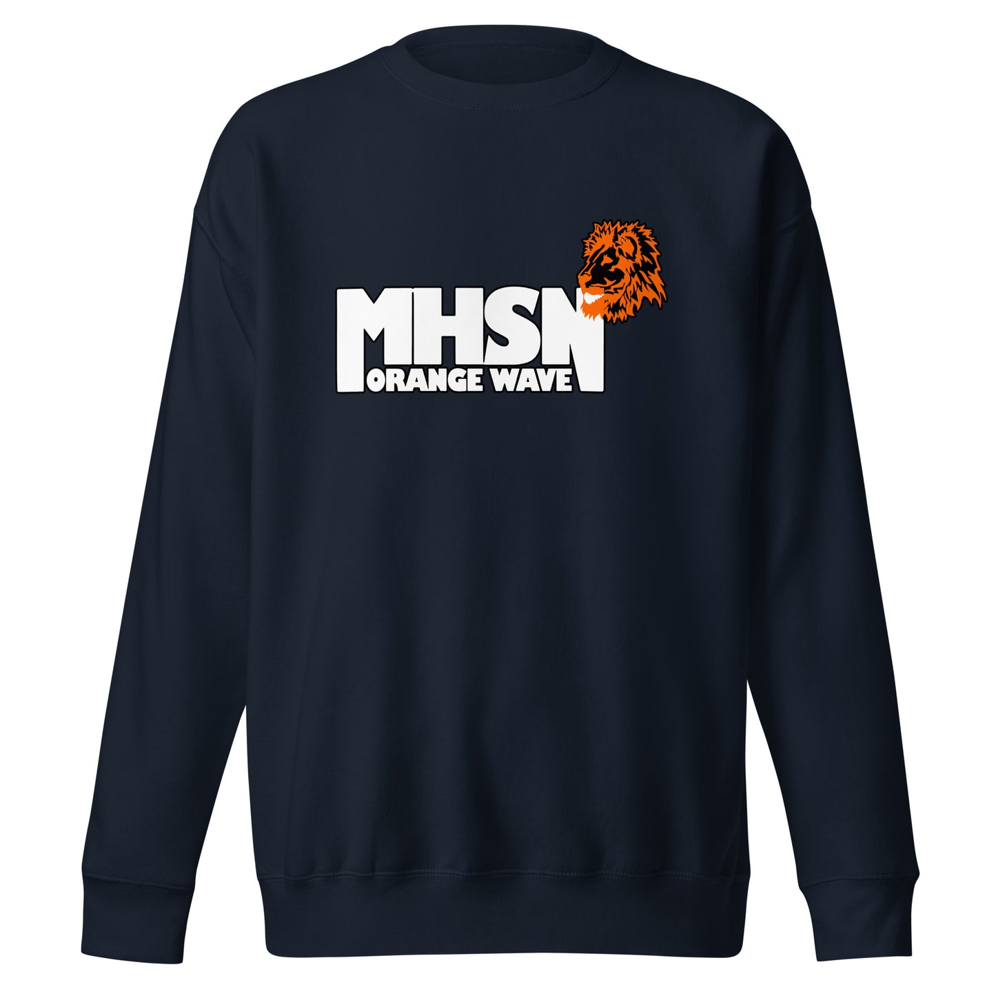 Performance | Crewneck | Orange Wave Marching Band | Crest Logo