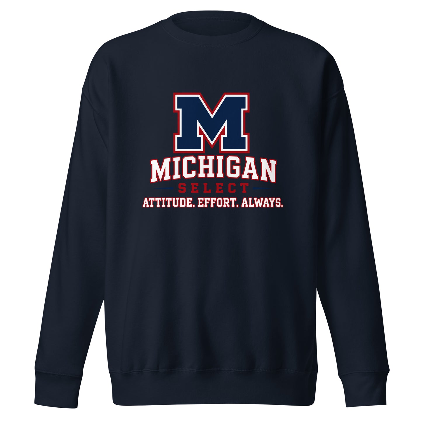 Performance | Crewneck | Michigan Select Baseball | Crest Logo