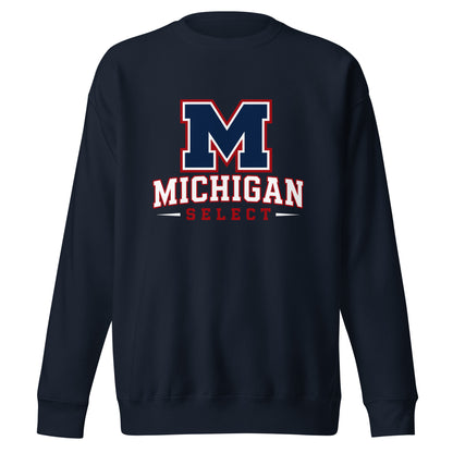 Performance | Crewneck | Michigan Select Baseball | Emblem Logo