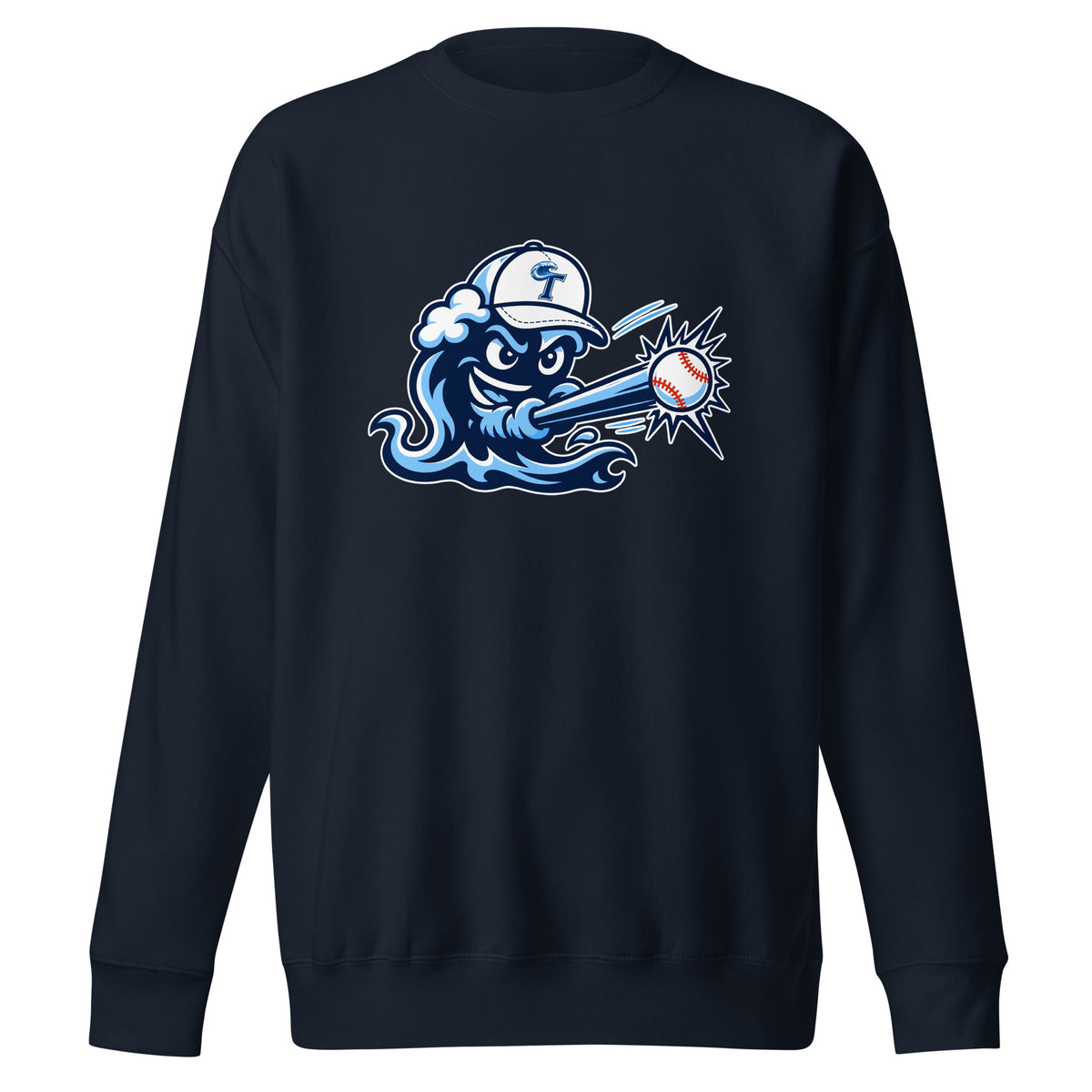 Performance | Crewneck | Long Island Tides Baseball | Mascot Logo