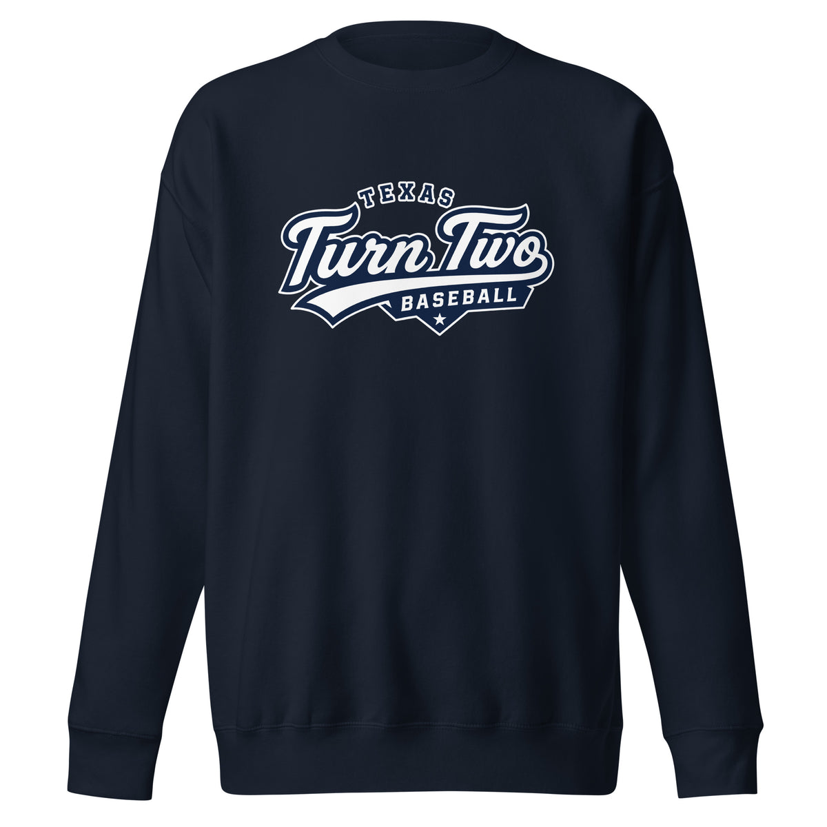 Performance | Crewneck | Texas Turn Two Baseball | Athletics Logo
