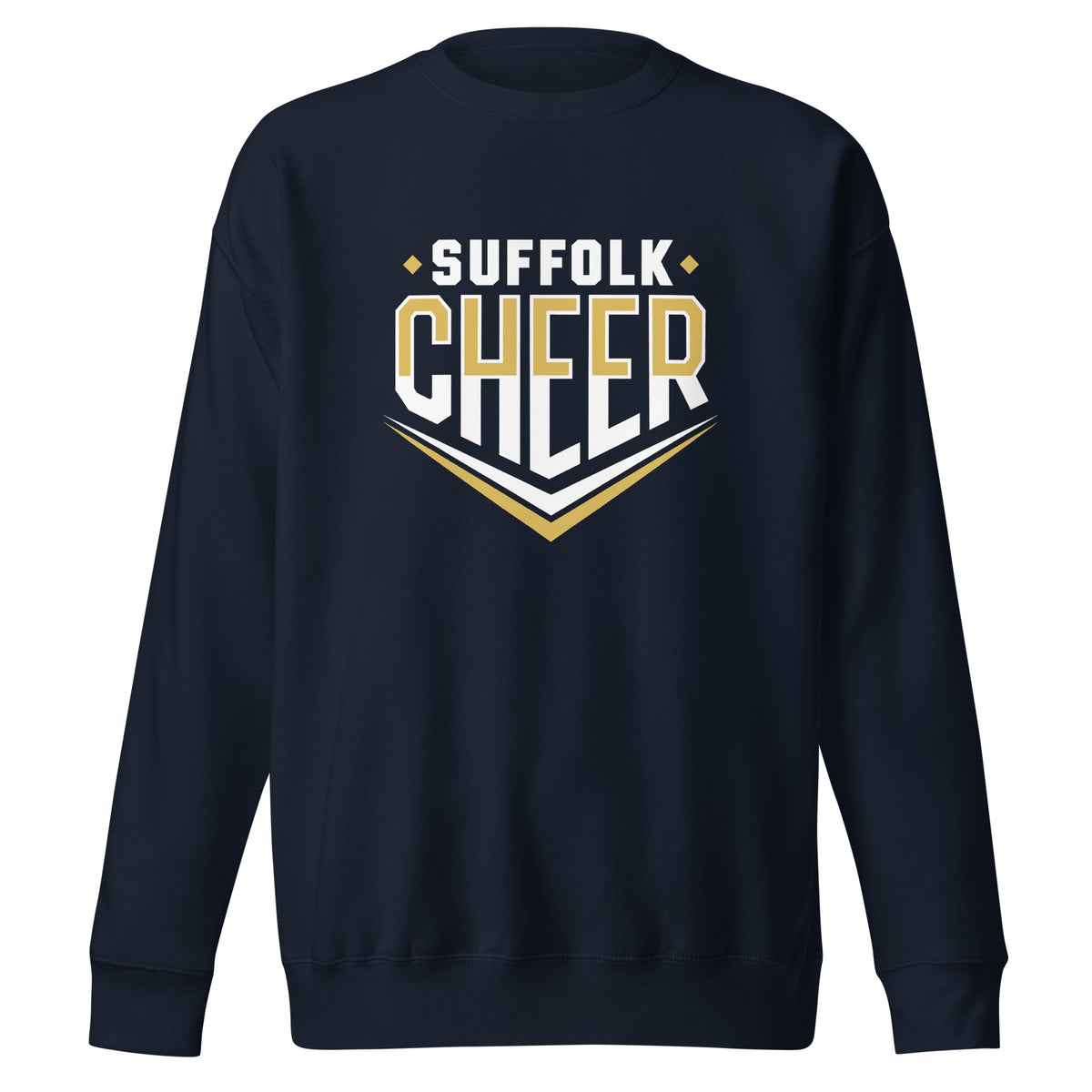 Performance | Crewneck | Suffolk University Cheerleading | Emblem Logo