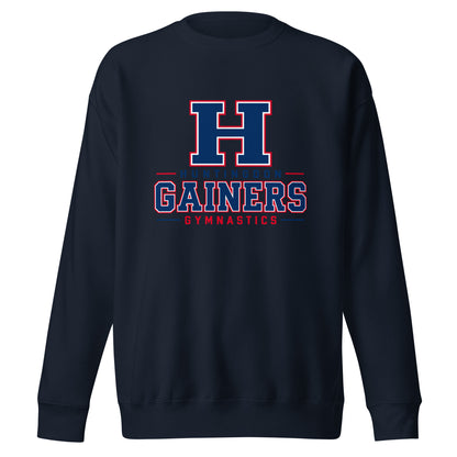 Performance | Crewneck | HCC Gymnastics | Gainers Emblem Logo