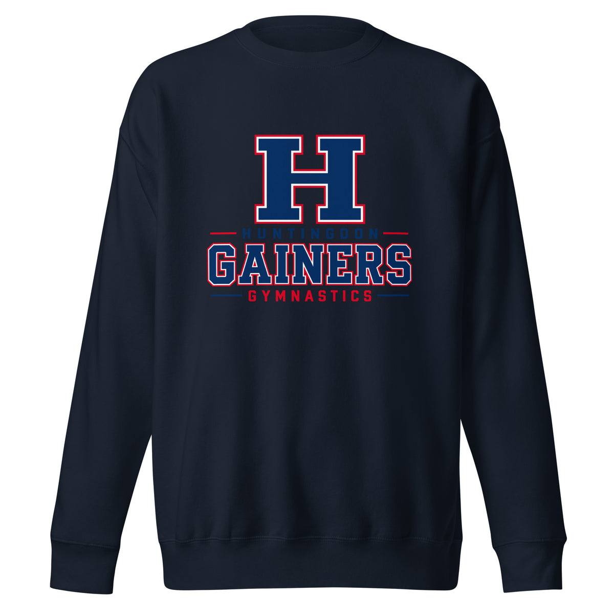 Performance | Crewneck | HCC Gymnastics | Gainers Emblem Logo
