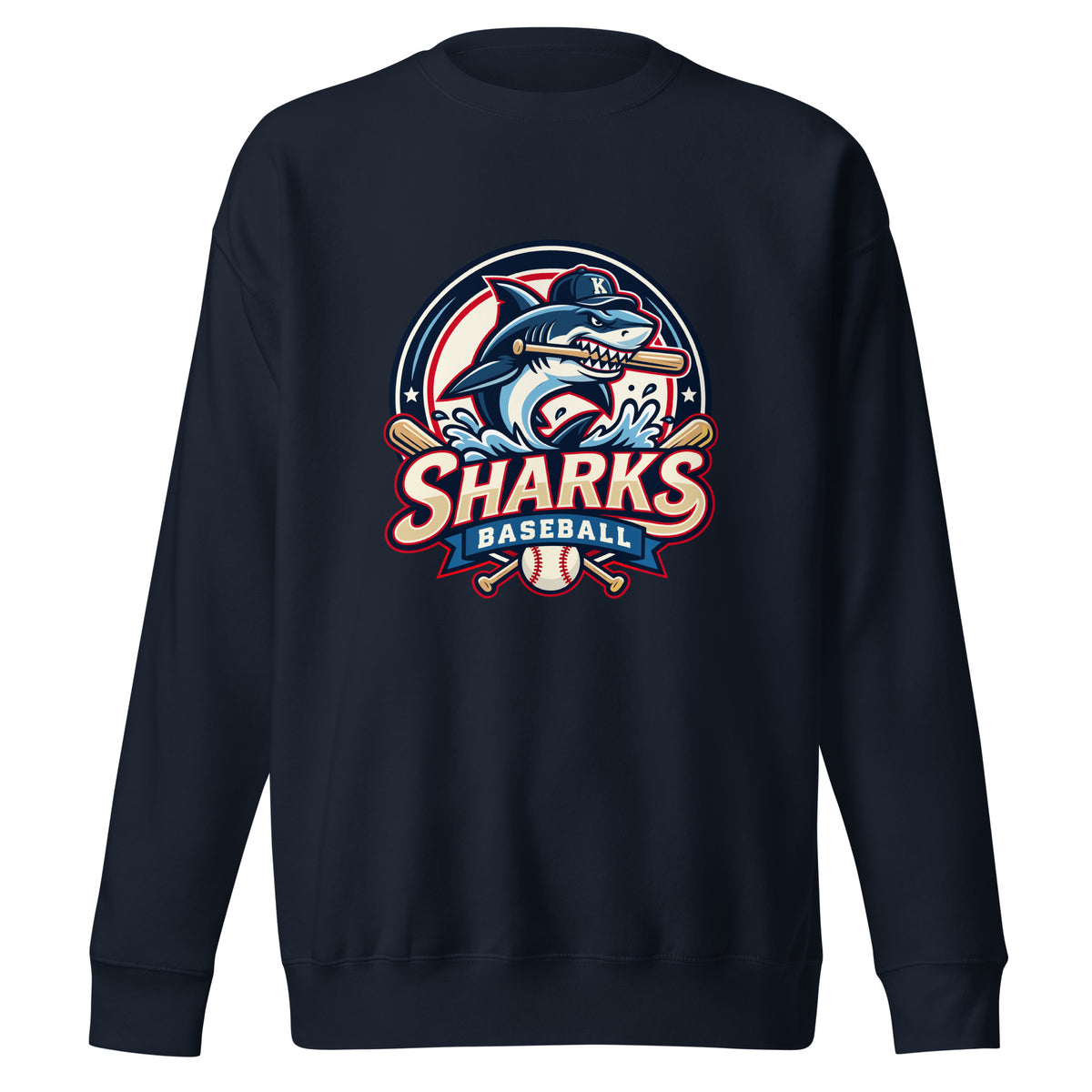 Performance | Crewneck | Sharks Diamond Sports | Emblem Logo