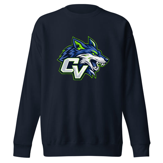Performance | Crewneck | Cumberland Valley Coyotes Football | Crest Logo