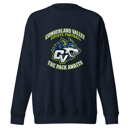 Performance | Crewneck | Cumberland Valley Coyotes Football | Emblem Logo