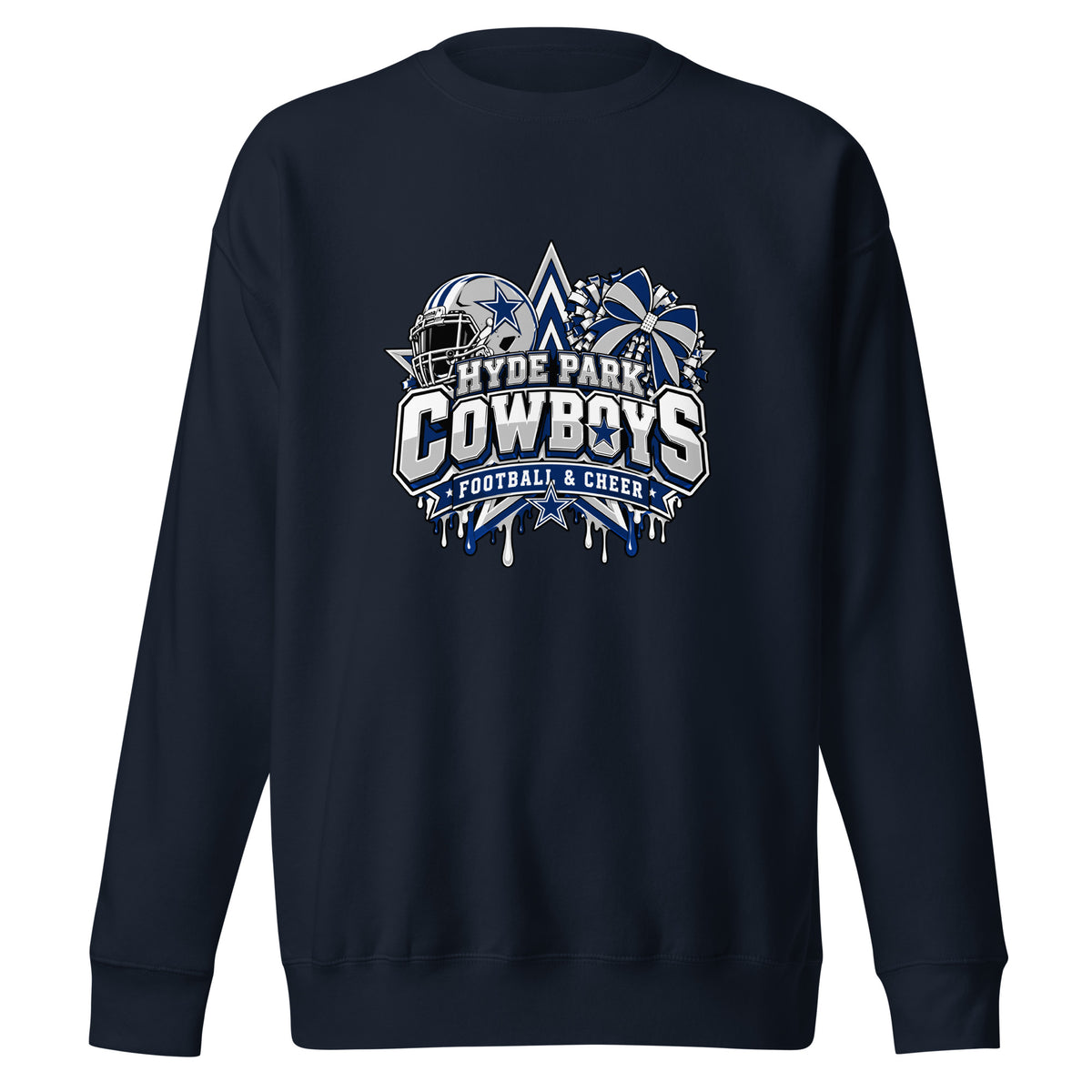 Performance | Crewneck | Hyde Park Cowboys | Crest Logo