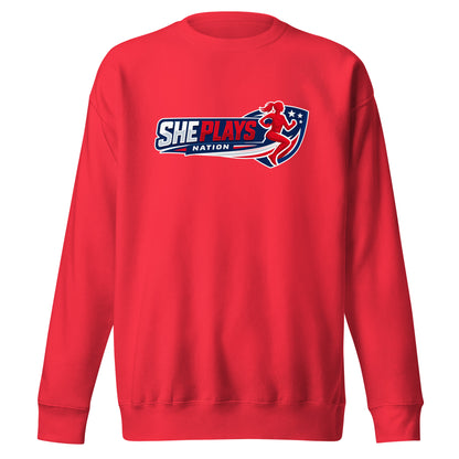 Performance | Crewneck | She Plays Nation | Crest Logo
