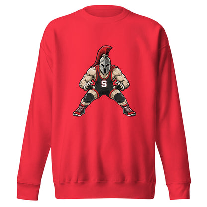 Performance | Crewneck | Spartan Wrestling Club | Mascot Logo