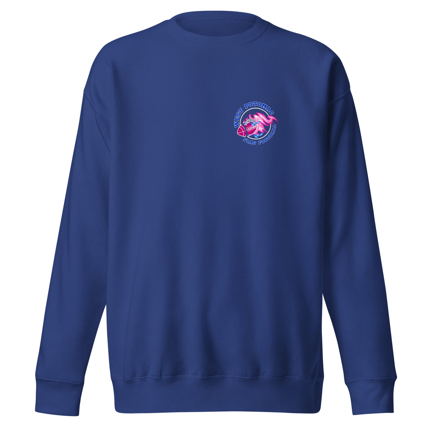 Performance | Crewneck | West Potomac Flag Football | Emblem Logo