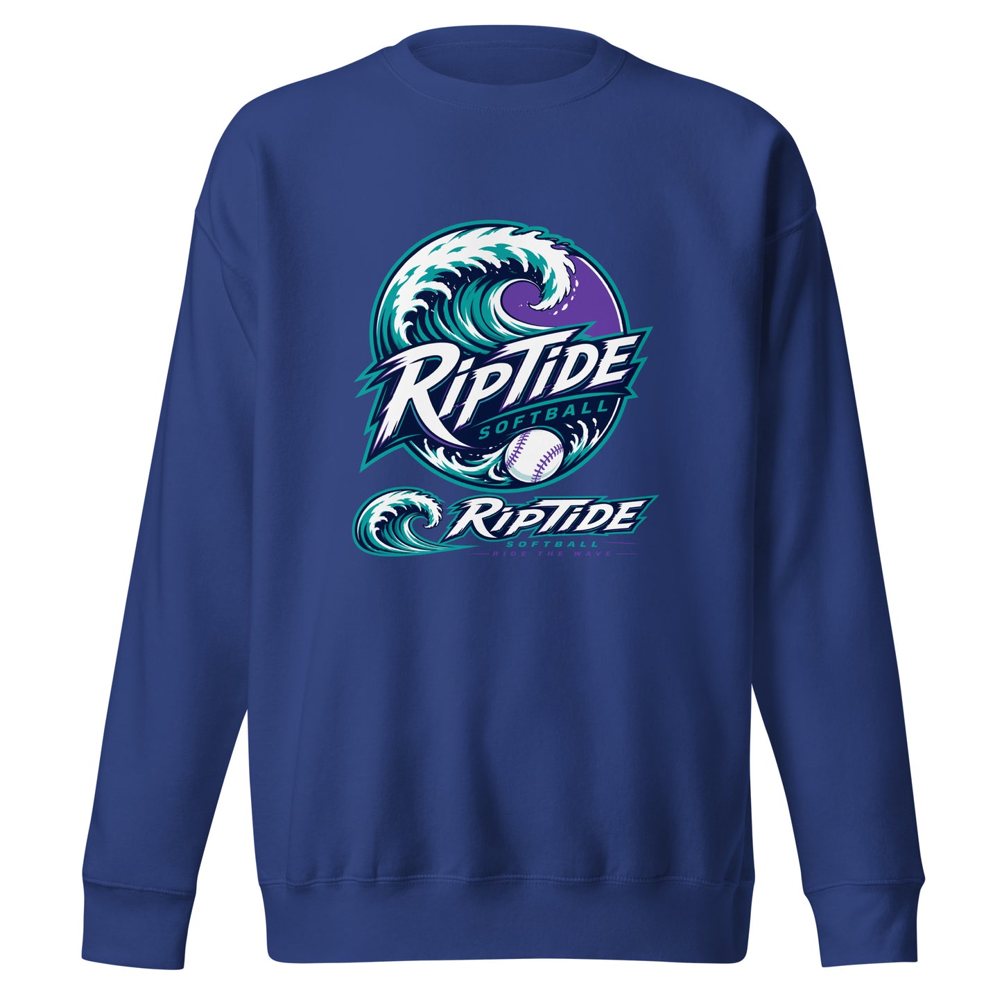 Performance | Crewneck | RipTide Softball | Crest Logo