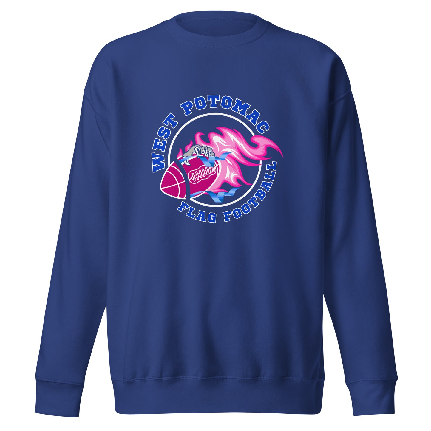 Performance | Crewneck | West Potomac Flag Football | Crest Logo