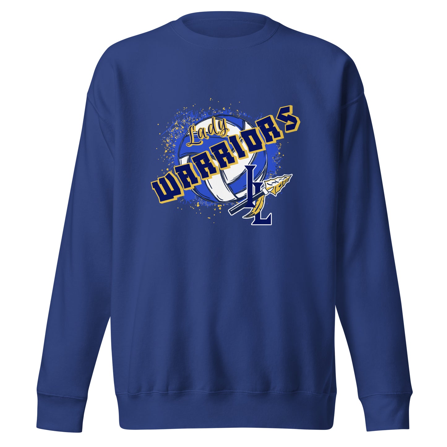 Performance | Crewneck | Indian Land Middle School Volleyball | Vanguard Warriors Logo