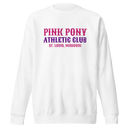 Performance | Crewneck | Pink Pony Athletic Club | Athletic Wordmark Logo