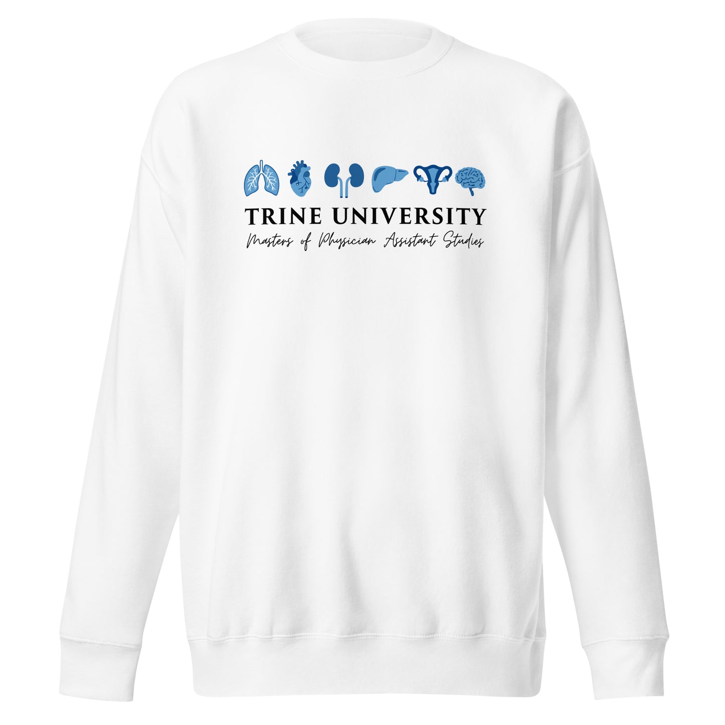 Performance | Crewneck | Trine PA program | Modern Script Logo