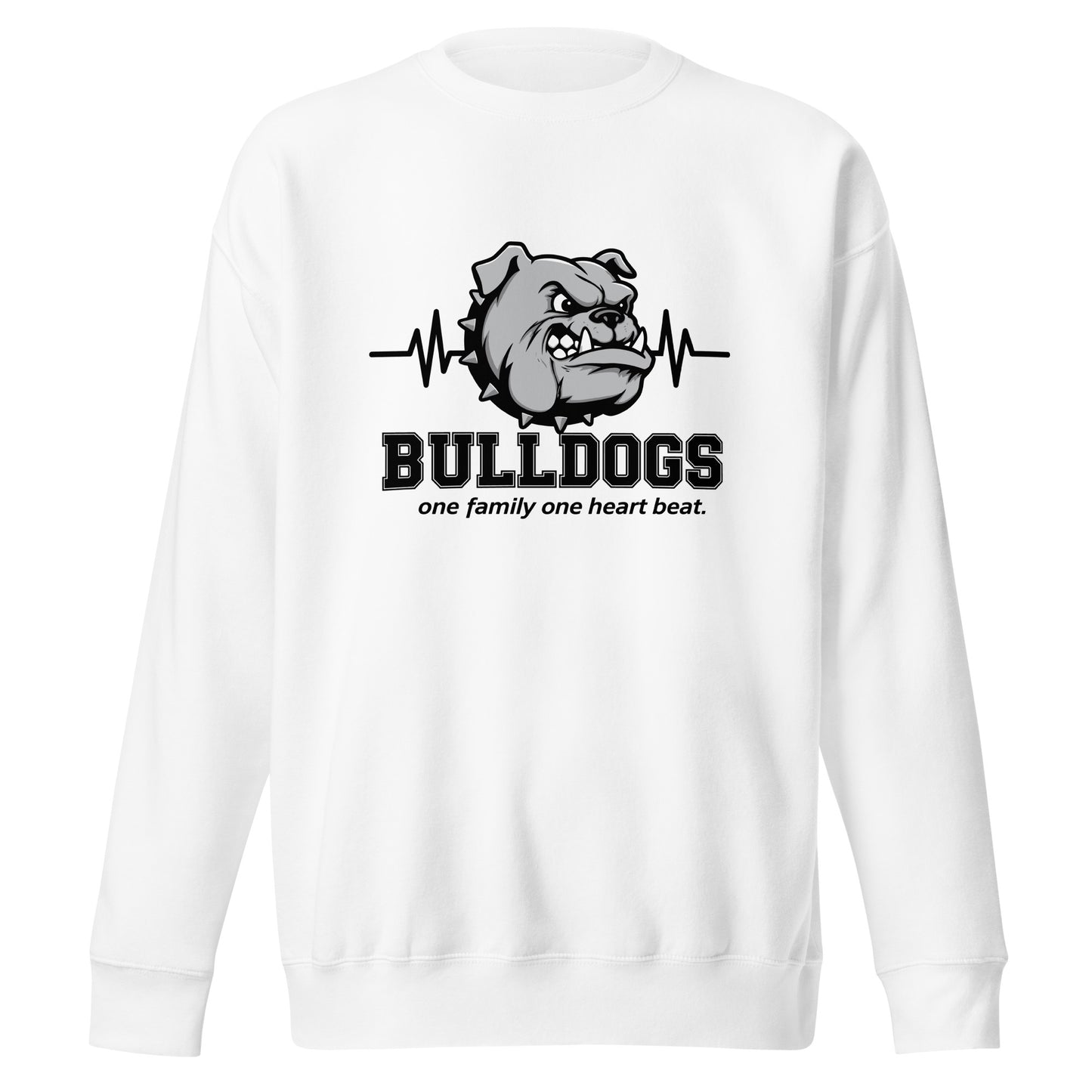 Performance | Crewneck | Celina Recreational Football Black | Bulldogs Crest Logo