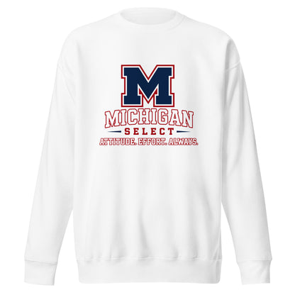 Performance | Crewneck | Michigan Select Baseball | Crest Logo