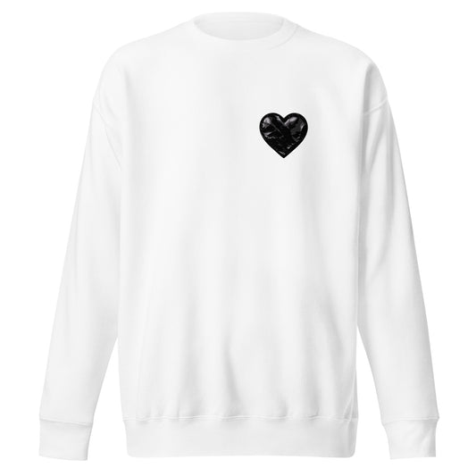 Performance | Crewneck | Obsidian Heartbeat | Heart Crest Logo