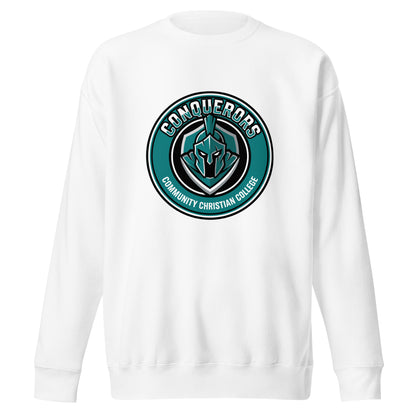 Performance | Crewneck | Community Christian College | Badge Logo