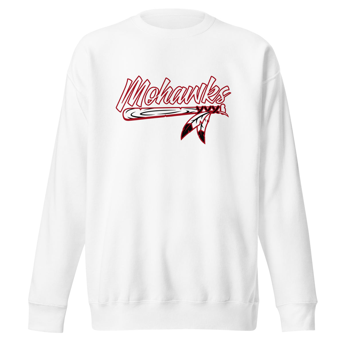 Performance | Crewneck | Mohawks Baseball 8u | Emblem Logo