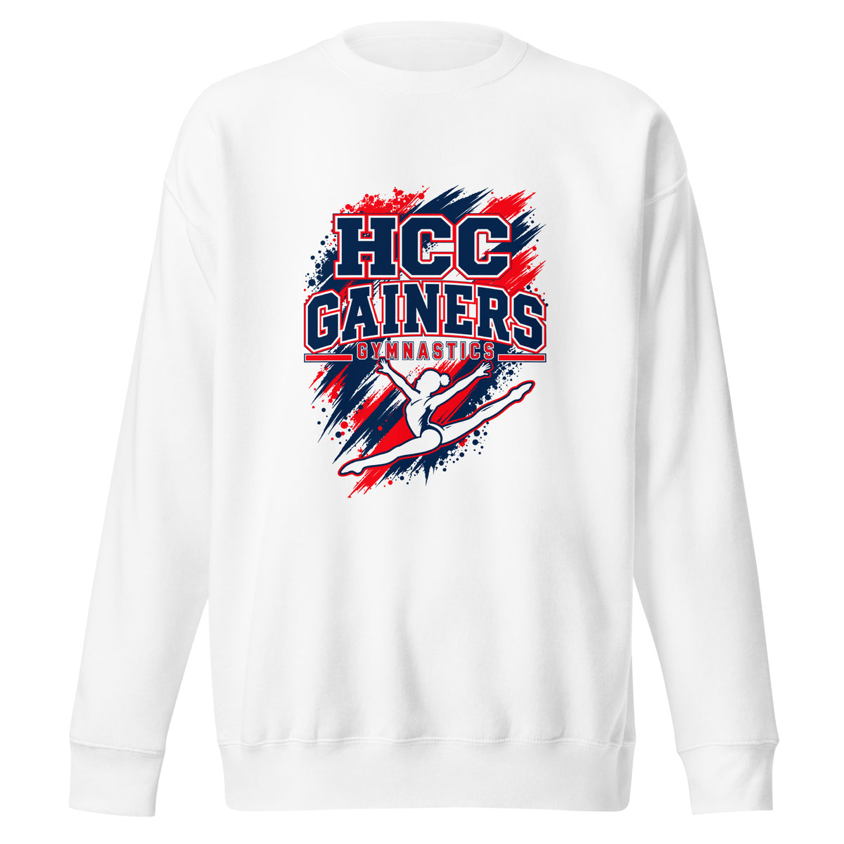 Performance | Crewneck | HCC Gymnastics | Crest Logo