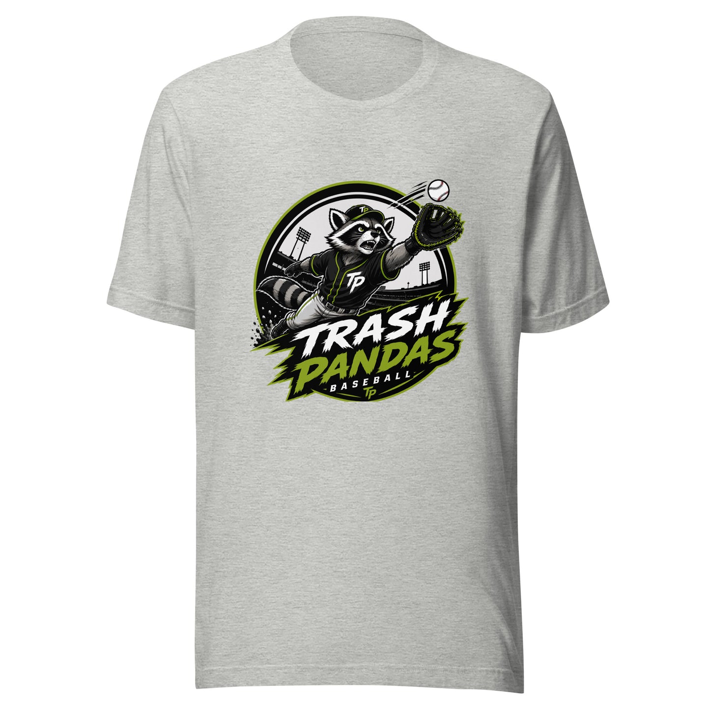 Performance | T-Shirt | Trash Pandas Baseball Organization | Emblem Logo