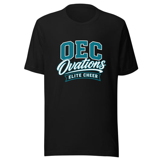 Performance | T-Shirt | Ovations Elite Cheer | Emblem Logo
