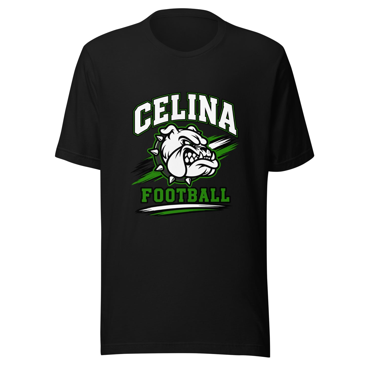 Performance | T-Shirt | Celina Black Football | Emblem Logo