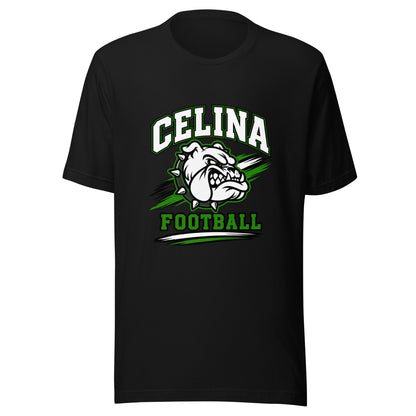Performance | T-Shirt | Celina Black Football | Emblem Logo
