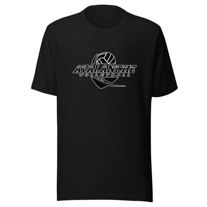 Performance | T-Shirt | Avalanche Volleyball Club | Crest Logo