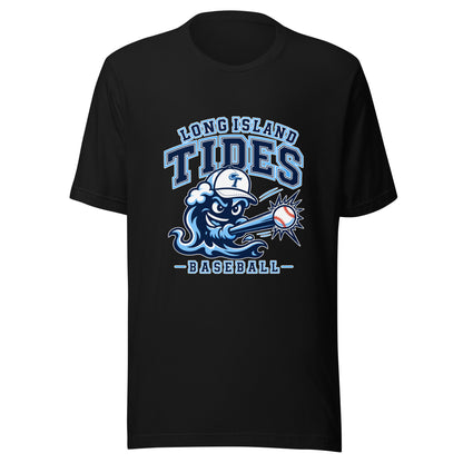 Performance | T-Shirt | Long Island Tides Baseball | Valor Logo