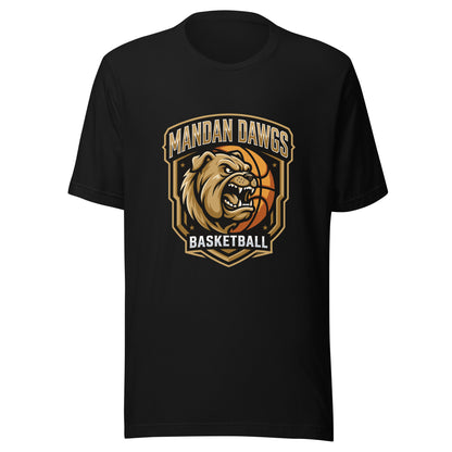 Performance | T-Shirt | Mandan Dawgs Basketball | Shield Logo