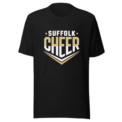 Performance | T-Shirt | Suffolk University Cheerleading | Emblem Logo