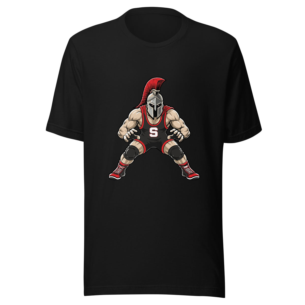 Performance | T-Shirt | Spartan Wrestling Club | Mascot Logo