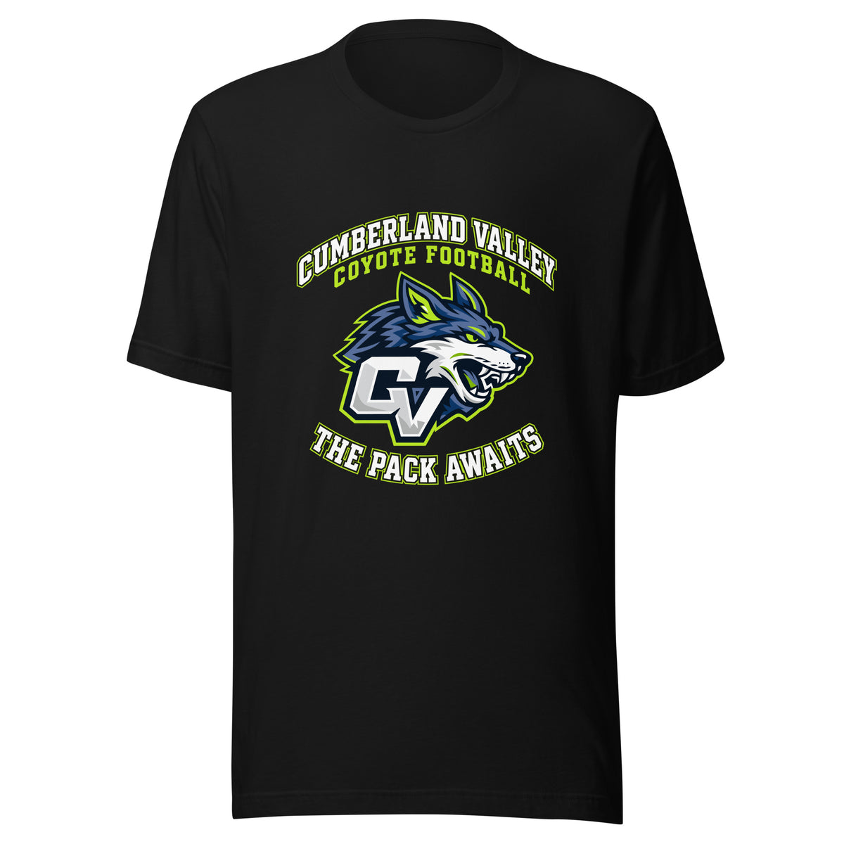 Performance | T-Shirt | Cumberland Valley Coyotes Football | Emblem Logo