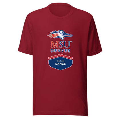 Performance | T-Shirt | MSU Denver Dance Team | Apex Logo