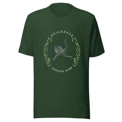 Performance | T-Shirt | Briardale Ostrich Farm | Crest Logo