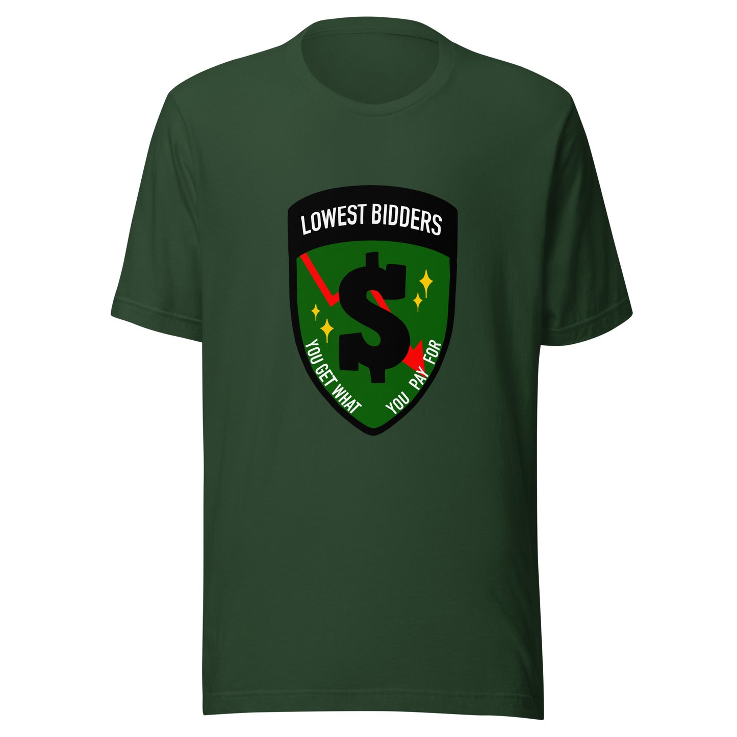Performance | T-Shirt | The Lowest Bidders | Emblem Logo