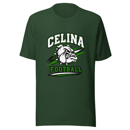 Performance | T-Shirt | Celina Black Football | Emblem Logo