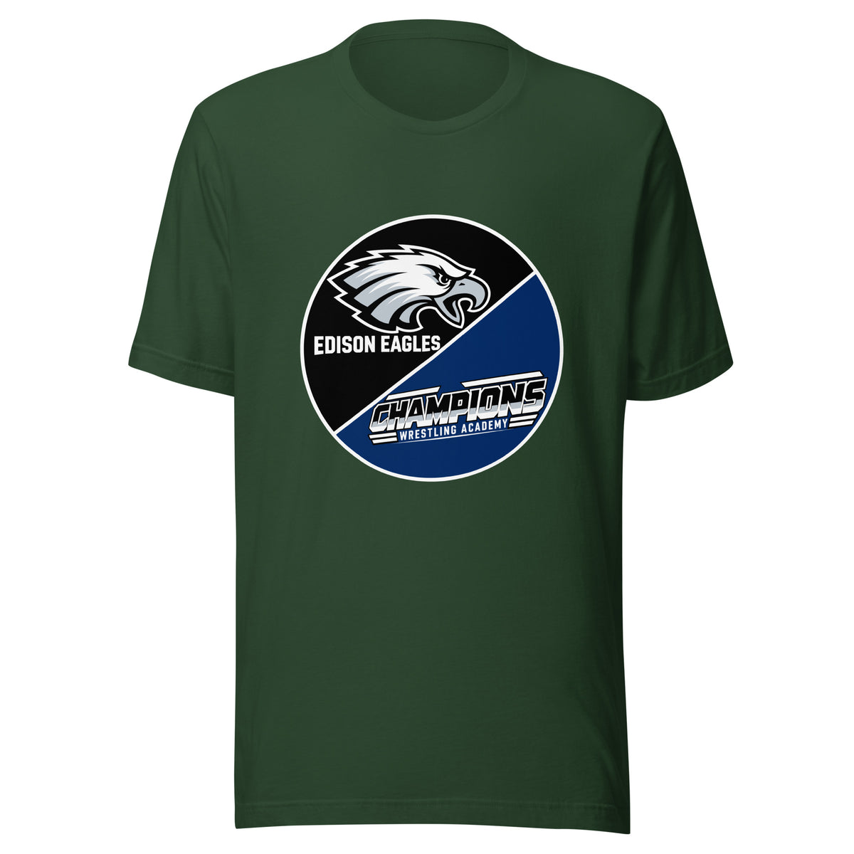Performance | T-Shirt | Edison Eagles/CWA Wrestling | Badge Logo