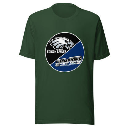 Performance | T-Shirt | Edison Eagles/CWA Wrestling | Badge Logo