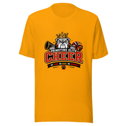 Performance | T-Shirt | PTE Bulldog Cheer | Crest Logo