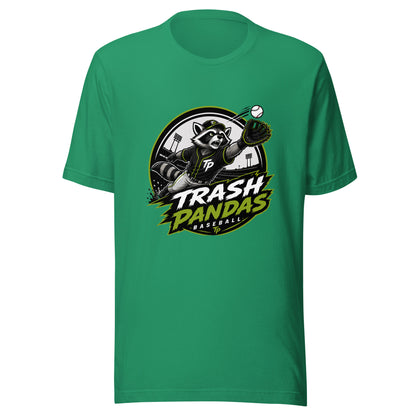 Performance | T-Shirt | Trash Pandas Baseball Organization | Emblem Logo