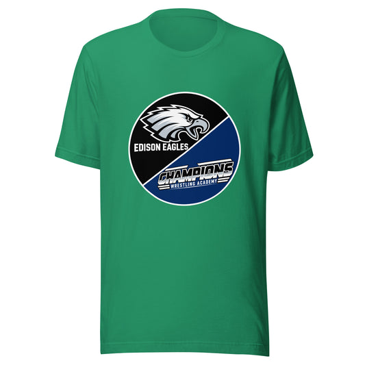 Performance | T-Shirt | Edison Eagles/CWA Wrestling | Badge Logo